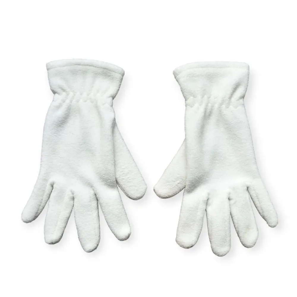 🔃White Fleece Gloves